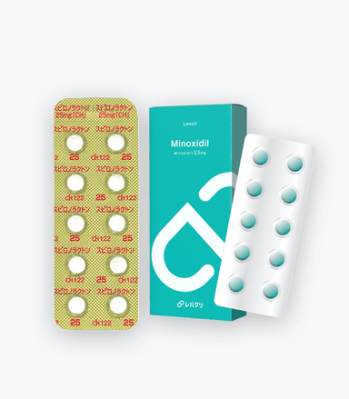 スピロノラクトン25mg
ミノキシジル内服2.5mg