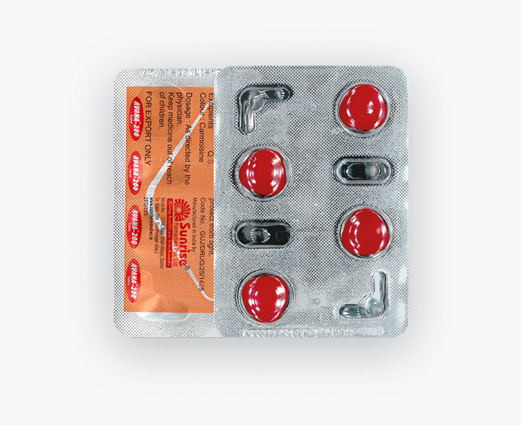 海外製アバナ(ステンドラ同一成分アバナフィル含有)200mg