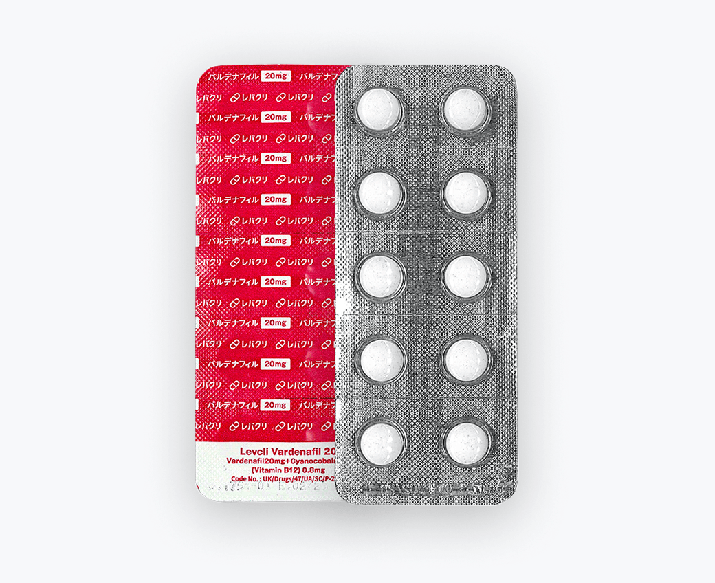 海外製バルデナフィル(レビトラジェネリック)20mg